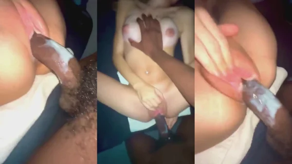 Transando sem dó com a novinha casada implorando por um pauzão preto